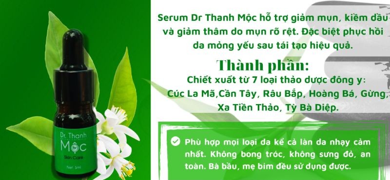 Công Dụng Serum Dr Thanh Mộc